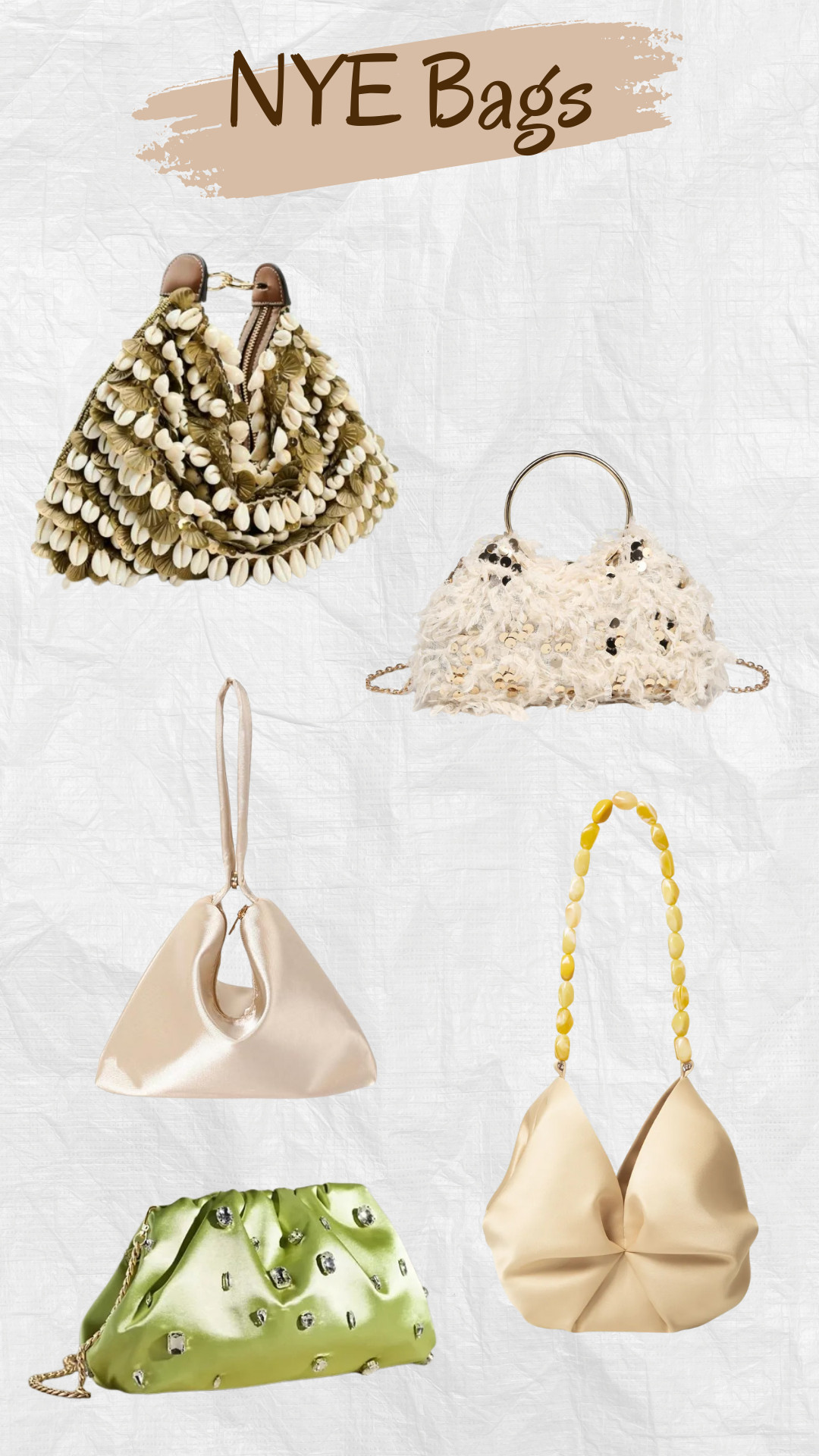 Texture is having a moment ✨
These NYE bags are the perfect finishing touch for any party look 🥂

#NYEStyle #StatementBags #LTKFinds #PartyAccessories #EveningLooks 

 #LTKHoliday