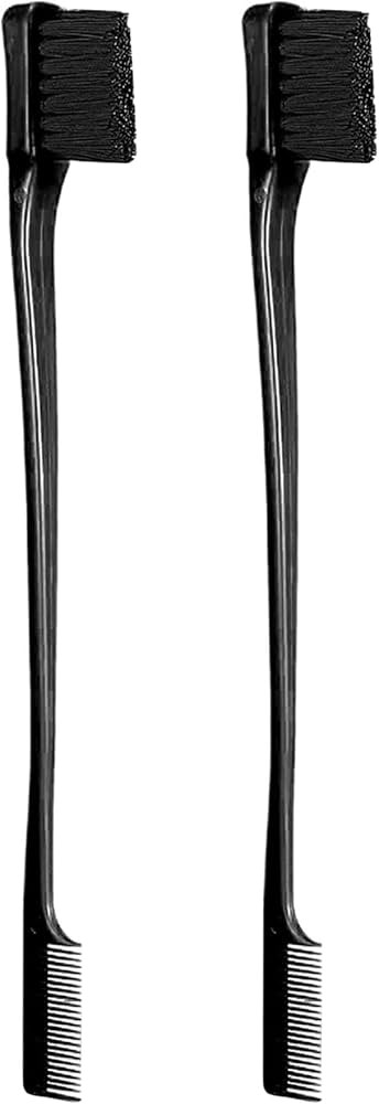 Soft 'N Style Cepillo de pelo con control de bordes de doble cara Combo Pack 2 Piezas (negro) | Amazon (US)