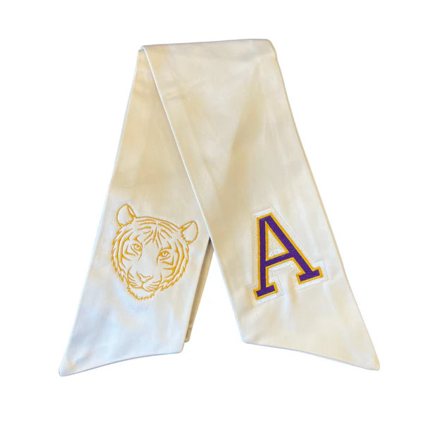 Tiger Team "A" Spirit Wreath Sash (SALE SASH) | Fig and Dove