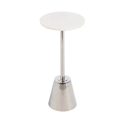 Cemil Genuine Marble Pedestal End Table | Wayfair North America