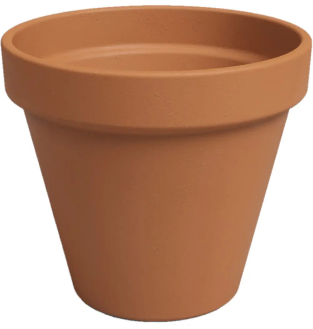 Artevasi Cone 10-in W x 10-in L x 9.5-in H Terracotta Terracotta Indoor/Outdoor Planter Large in Orange | DP-SP-01250 | Lowe's