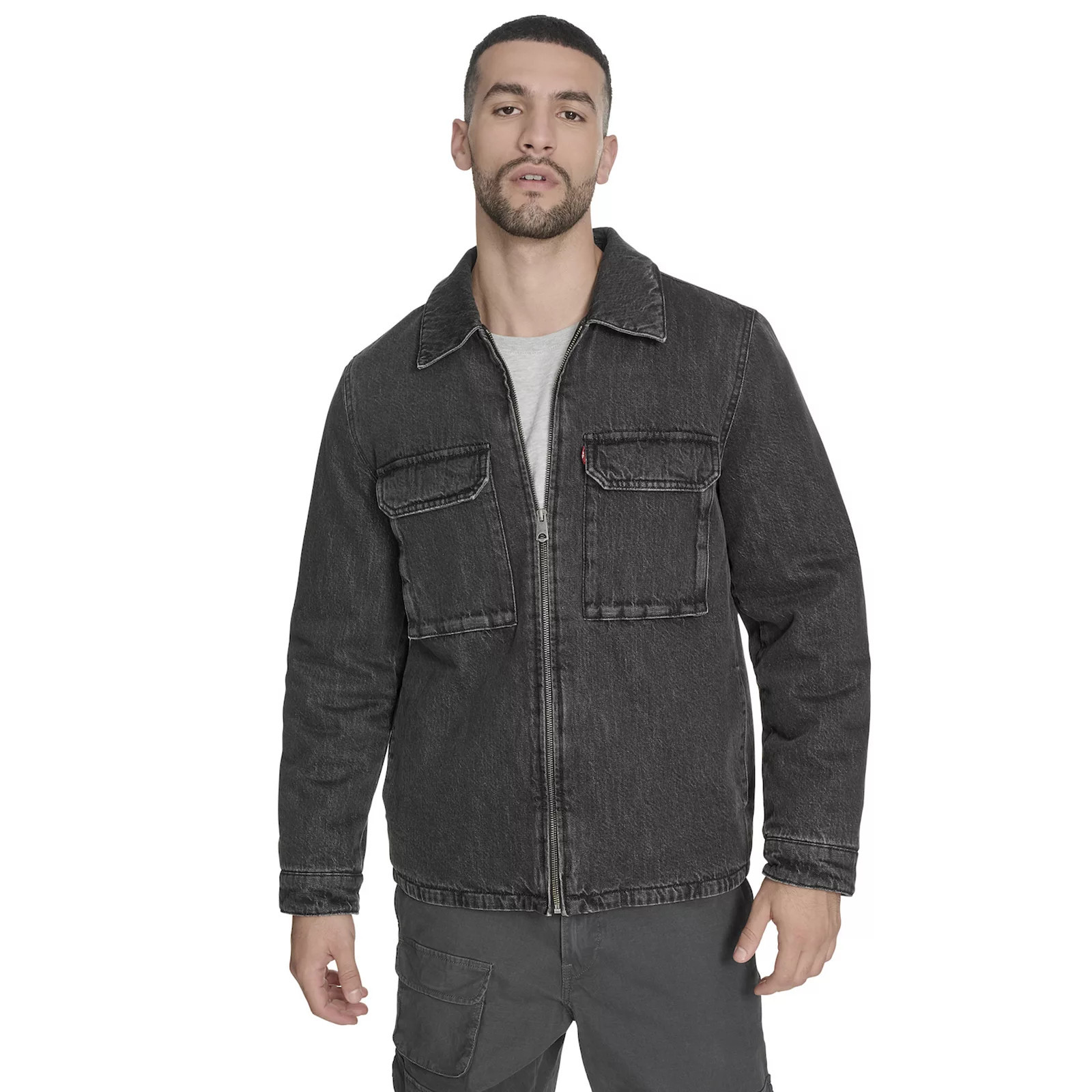 Men's Levi's® Denim Shacket, Size: Small, Black Wash Denim | Kohl's