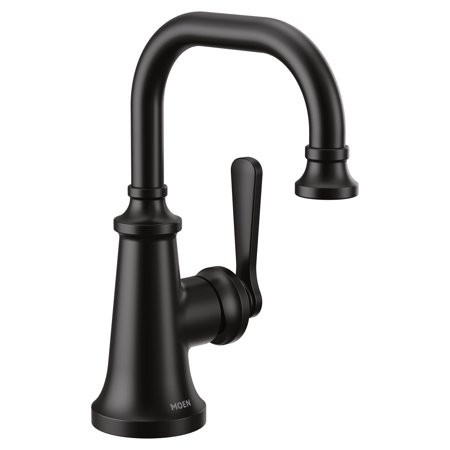 Moen S44101 Colinet 1.2 GPM Single Hole Bathroom Faucet - Black | Walmart (US)