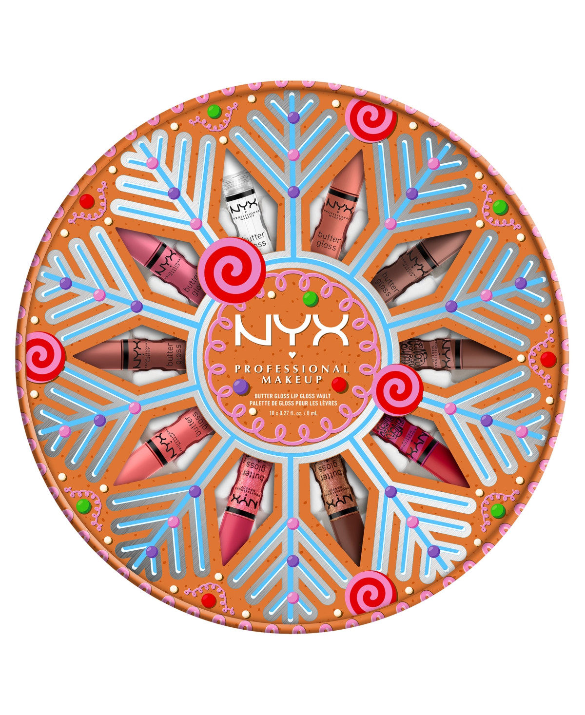 Nyx Professional Makeup 10-Pc. Holiday Butter Gloss Vault Gift Set | Macy's