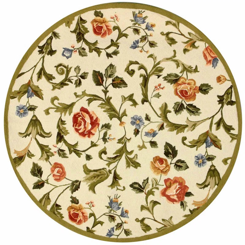 Hollander Hand Hooked Wool Floral Rug | Wayfair North America