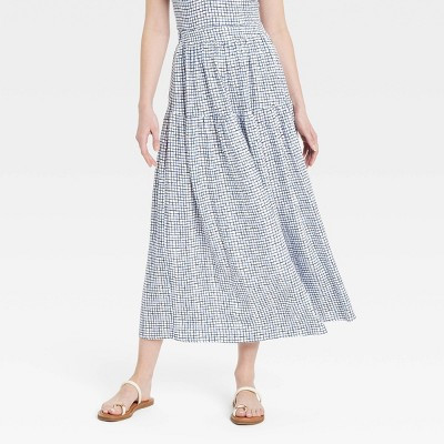 Women's Tiered Maxi A-Line Skirt - Universal Thread™ | Target
