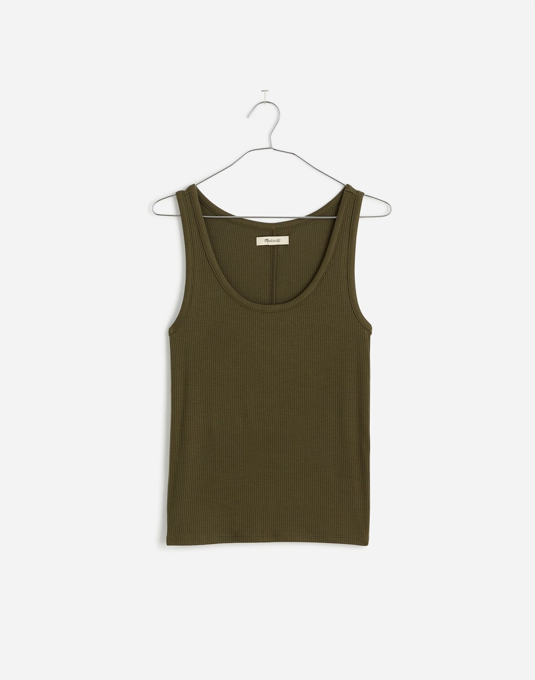 Drapey Rib Tank | Madewell