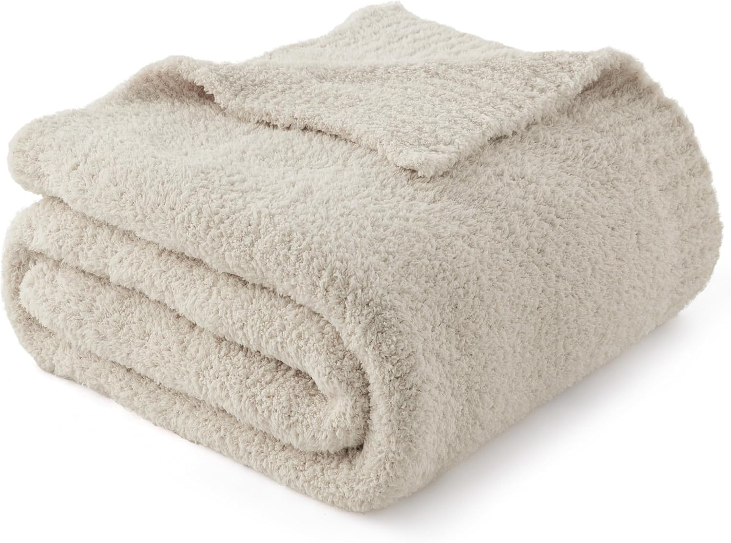 Bedsure Ivory Knit Throw Blanket for Couch, Bedding Sofa - Super Soft, Cozy, Fuzzy, Fluffy Blanke... | Amazon (US)