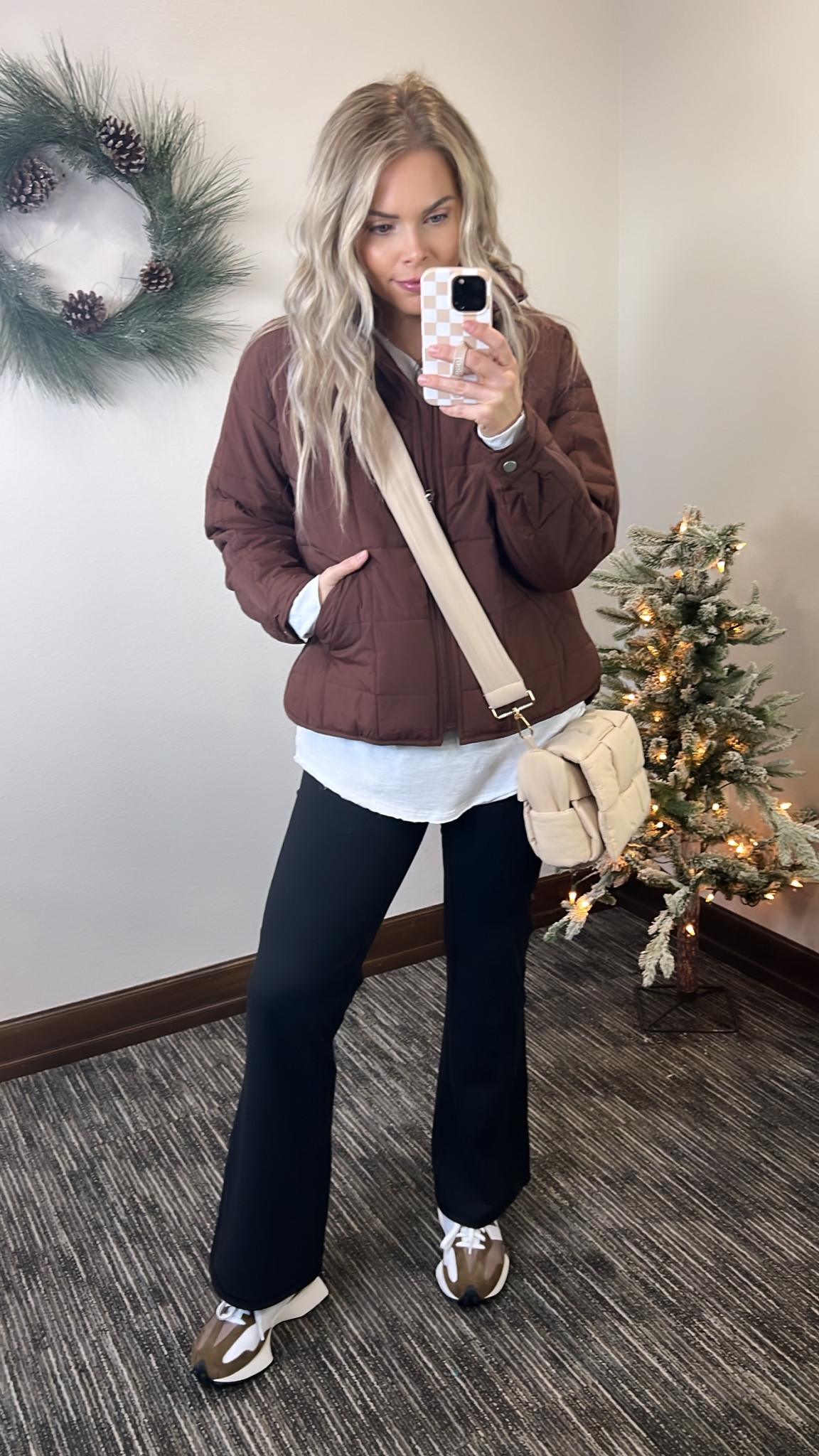 Medium jacket. Small
Layering top. Medium leggings. Shoes are tts  

#LTKGiftGuide #LTKSeasonal #LTKHoliday