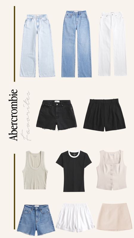 Abercrombie favorites! Summer must haves you can wear on repeat! #jeans #skort #vest #shorts #basics #abercrombie 

#LTKsalealert #LTKstyletip #LTKfindsunder100