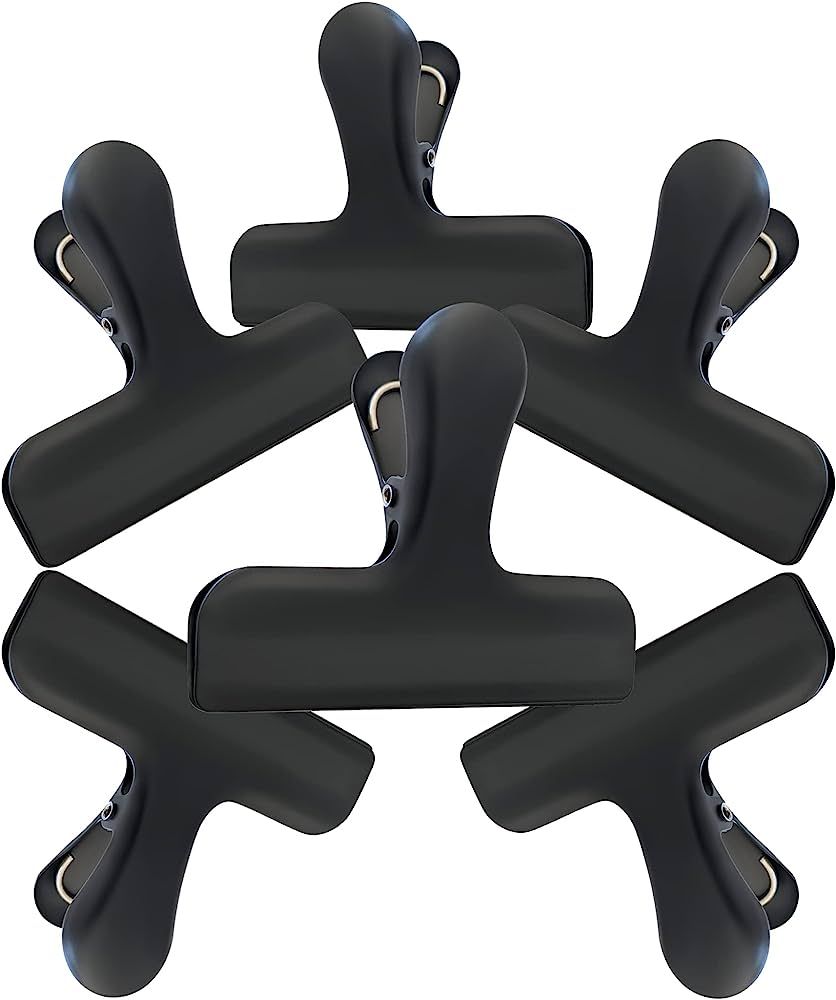 Croc Jaws Chip Clips Black. Stainless Steel. 3 Inches - Pack of 6 | Amazon (US)