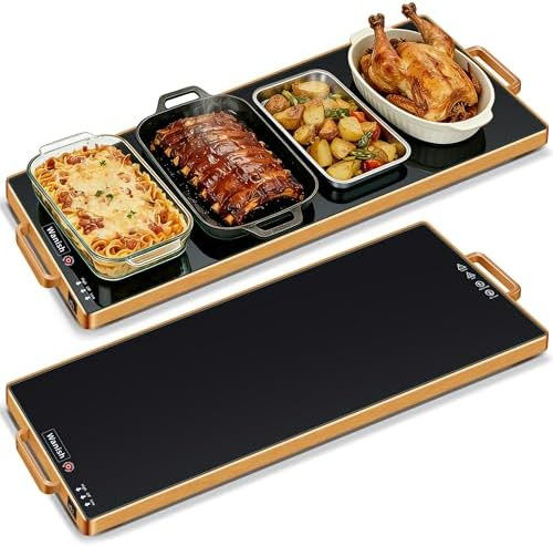 Electric Warming Tray (L 32"x12")，Food Warmers for Parties Buffet with Thermostat & Full Surfac... | Amazon (US)