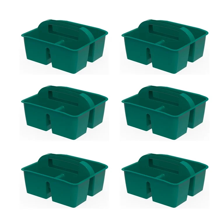 Pen+Gear Plastic Caddy, Desktop Craft and Hobby Organizer, Emerald Green, 6-Pack | Walmart (US)