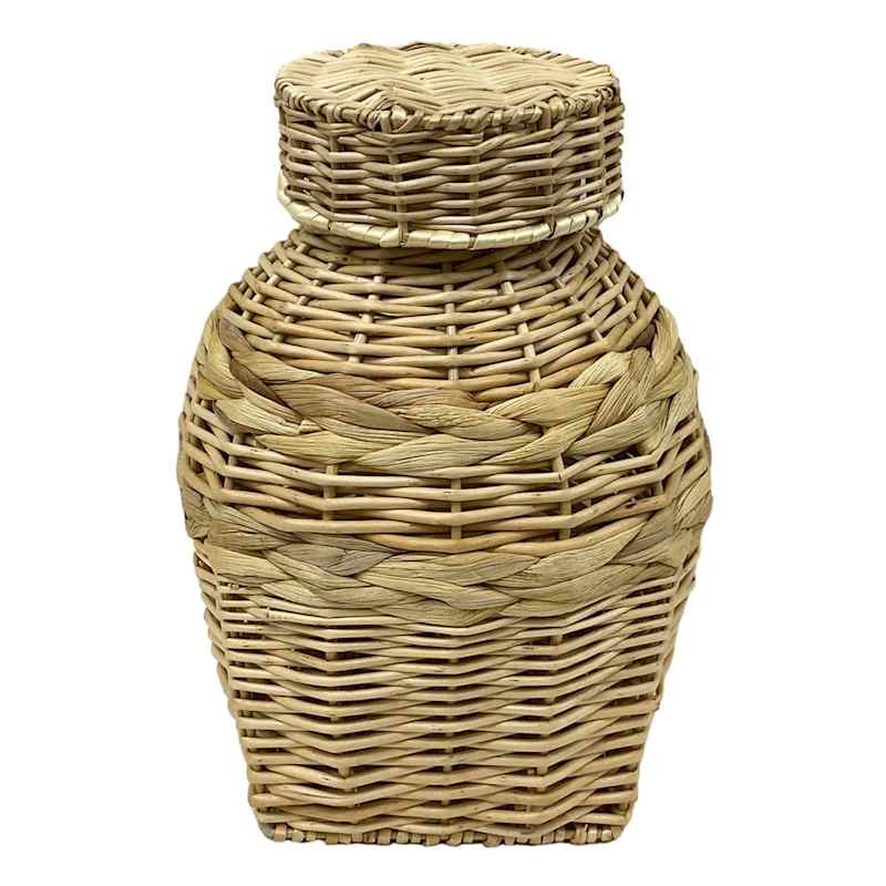 Honeybloom Rattan Jar, 10" | At Home