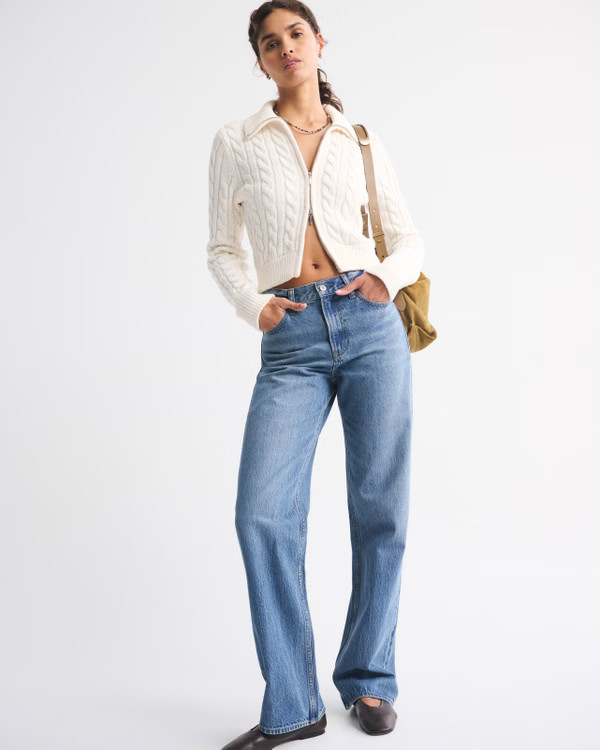 High Rise Loose Jean | Abercrombie & Fitch (US)