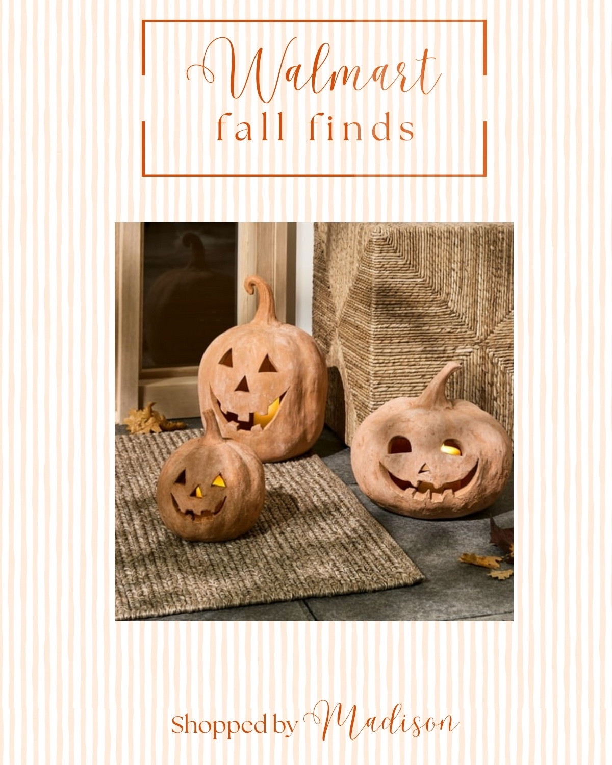 Walmart fall decor, fall decor 2025, fall pumpkins, fall porch, walmart finds, walmart home, terracottq pumpkins, pottery barn dupe

#LTKFindsUnder50 #LTKHome #LTKSeasonal

#LTKFindsUnder50 #LTKHome #LTKSeasonal