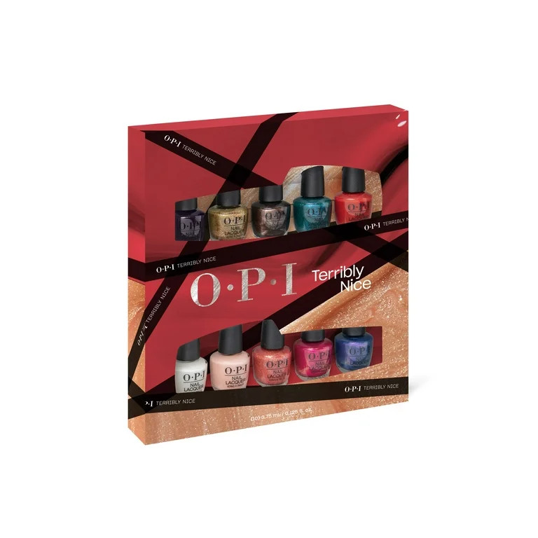 OPI Terribly Nice Nail Lacquer Mini 10-Piece Holiday Gift Set | Walmart (US)