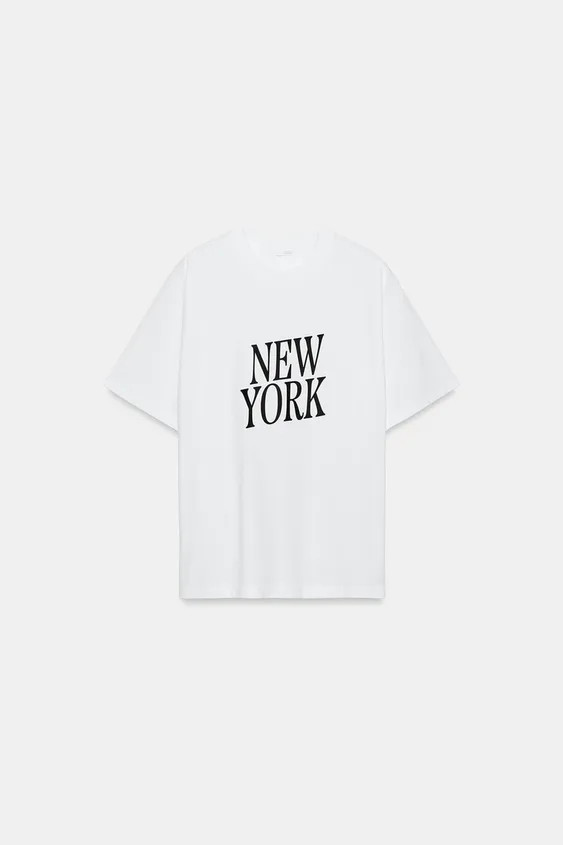 OVERSIZE-T-SHIRT MIT TEXT-PRINT | Zara DE