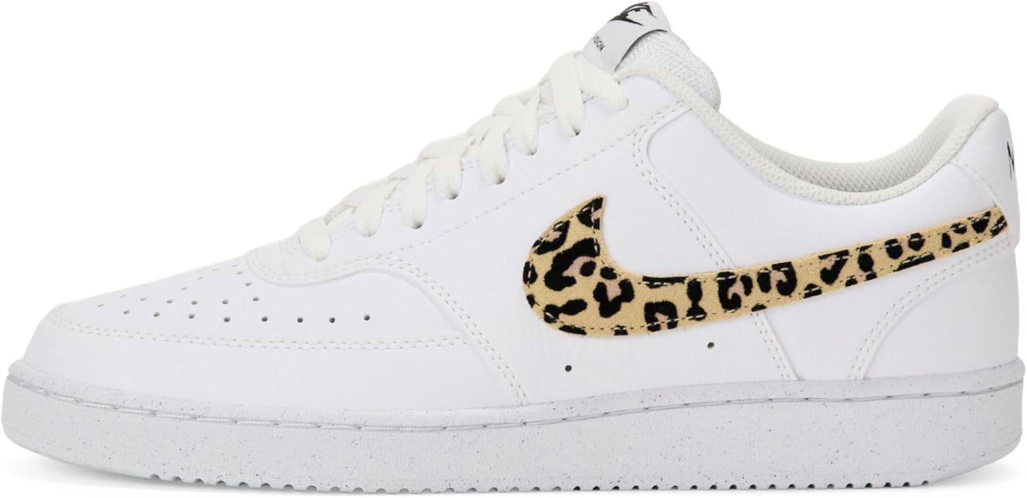 Amazon.com | Nike Women's Court Vision Low Next Nature SE Shoes, White/Multi-Color-Black, 10 | Fa... | Amazon (US)