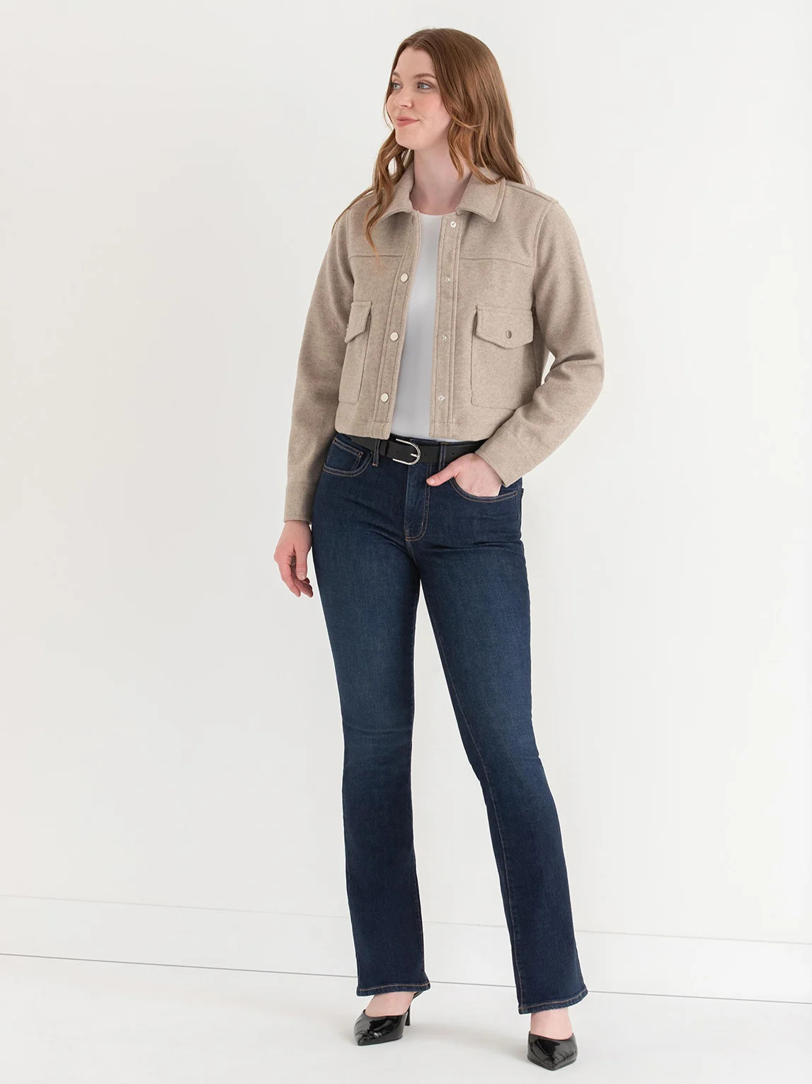 Collared Felt Shacket | Rickis | Ricki's
