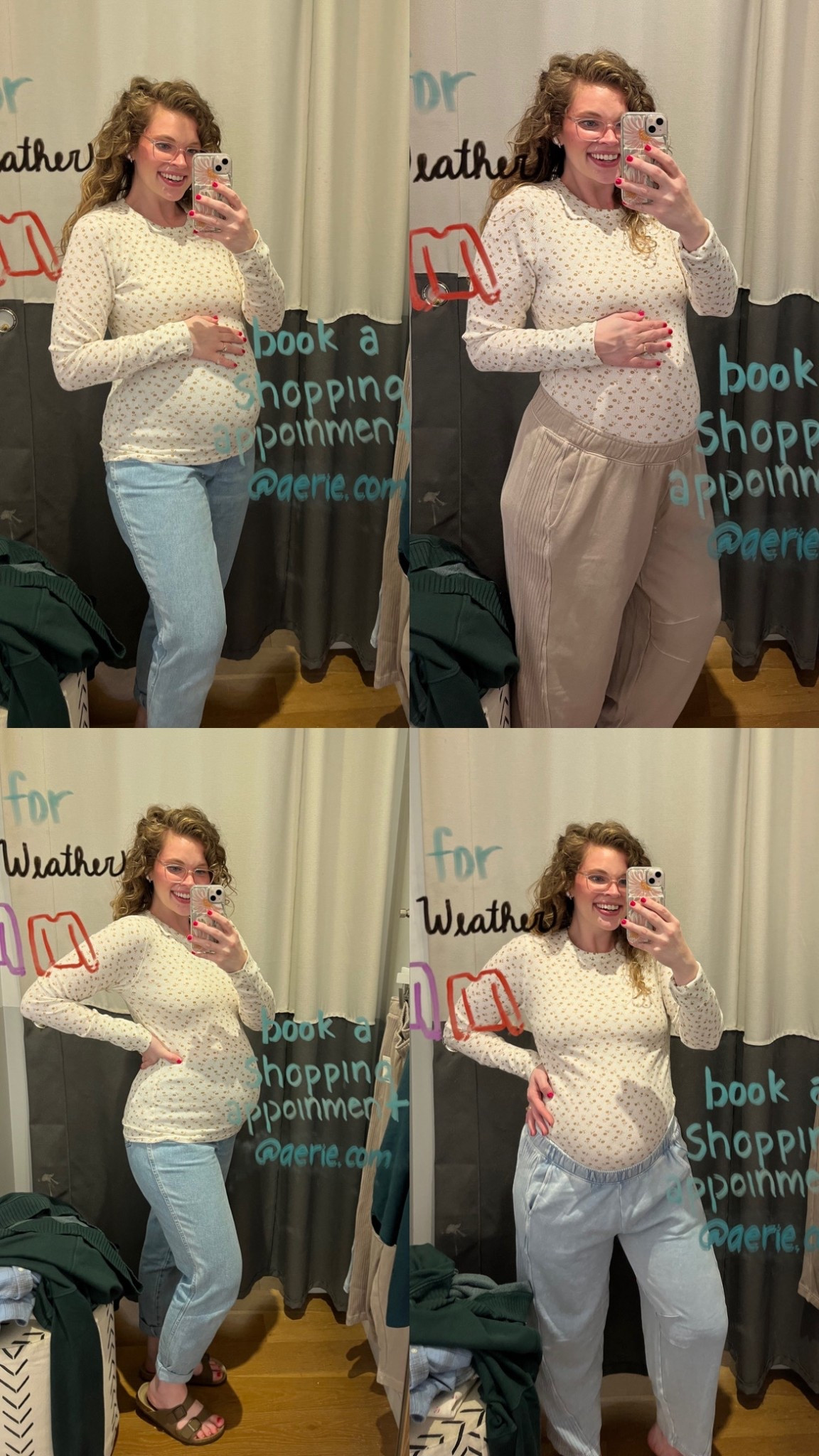 Couldn’t believe this long sleeve was long enough to fit the bump and make me feel cute 😭 wearing a size large! 
