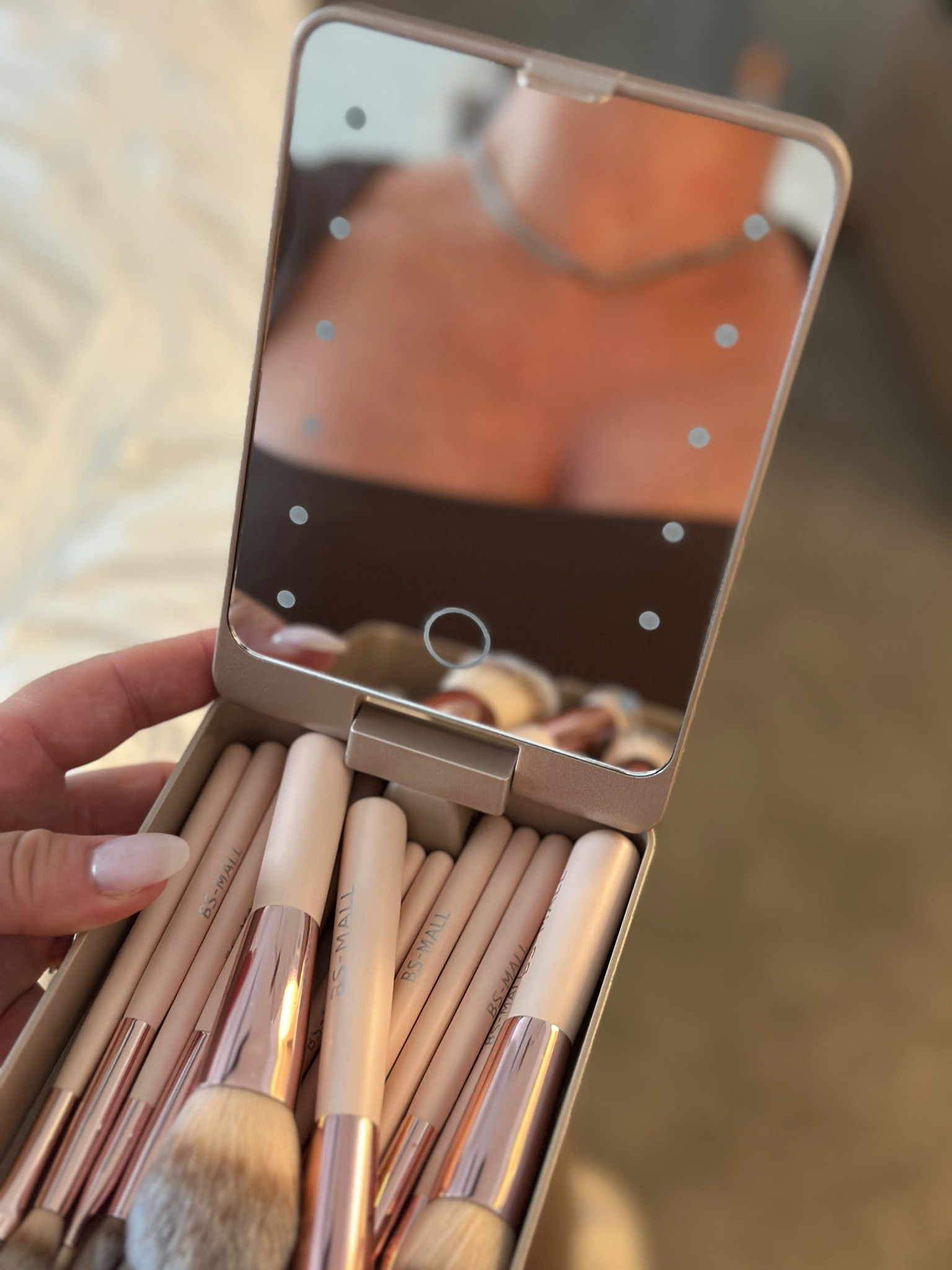 You absolutely need this travel light up vanity/brush set! So cute for on the go 🤍🎀

#LTKBeauty #LTKFindsUnder50 #LTKGiftGuide