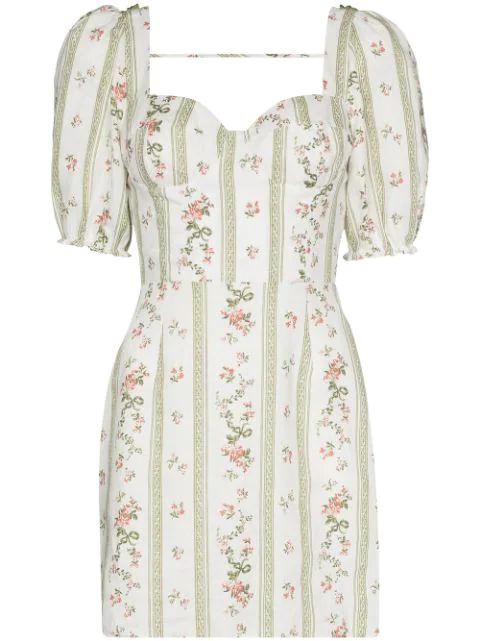 Spring floral-print minidress | Farfetch (US)