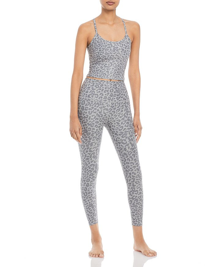 Spacedye Printed Slim Racerback Cropped Tank Top & High Waist Midi Leggings | Bloomingdale's (US)