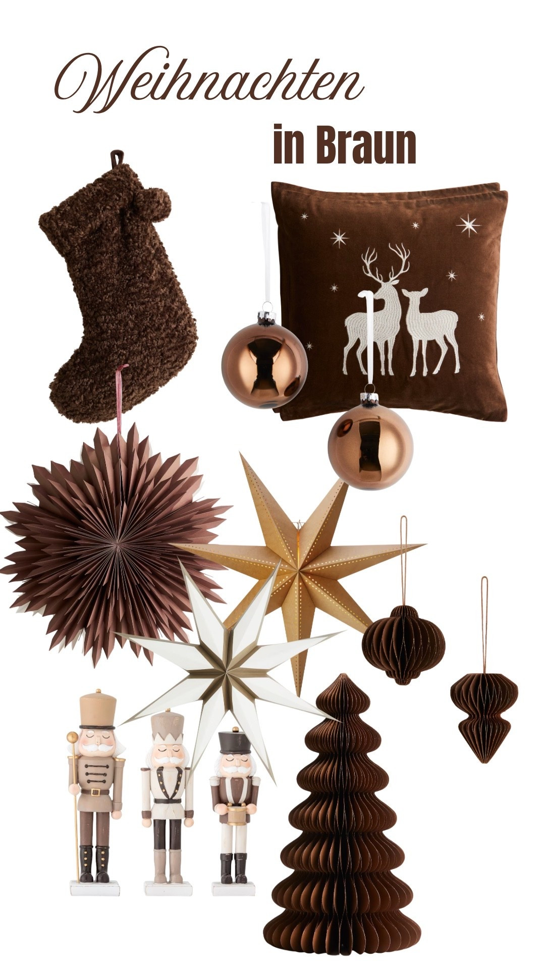 Weihnachten muss ja nicht immer in traditionellem Rot gefeiert werden! In diesem Jahr ist Braun richtig im Trend für Weihnachtsdeko.


#LTKhome #LTKdeutschland #LTKstyletip