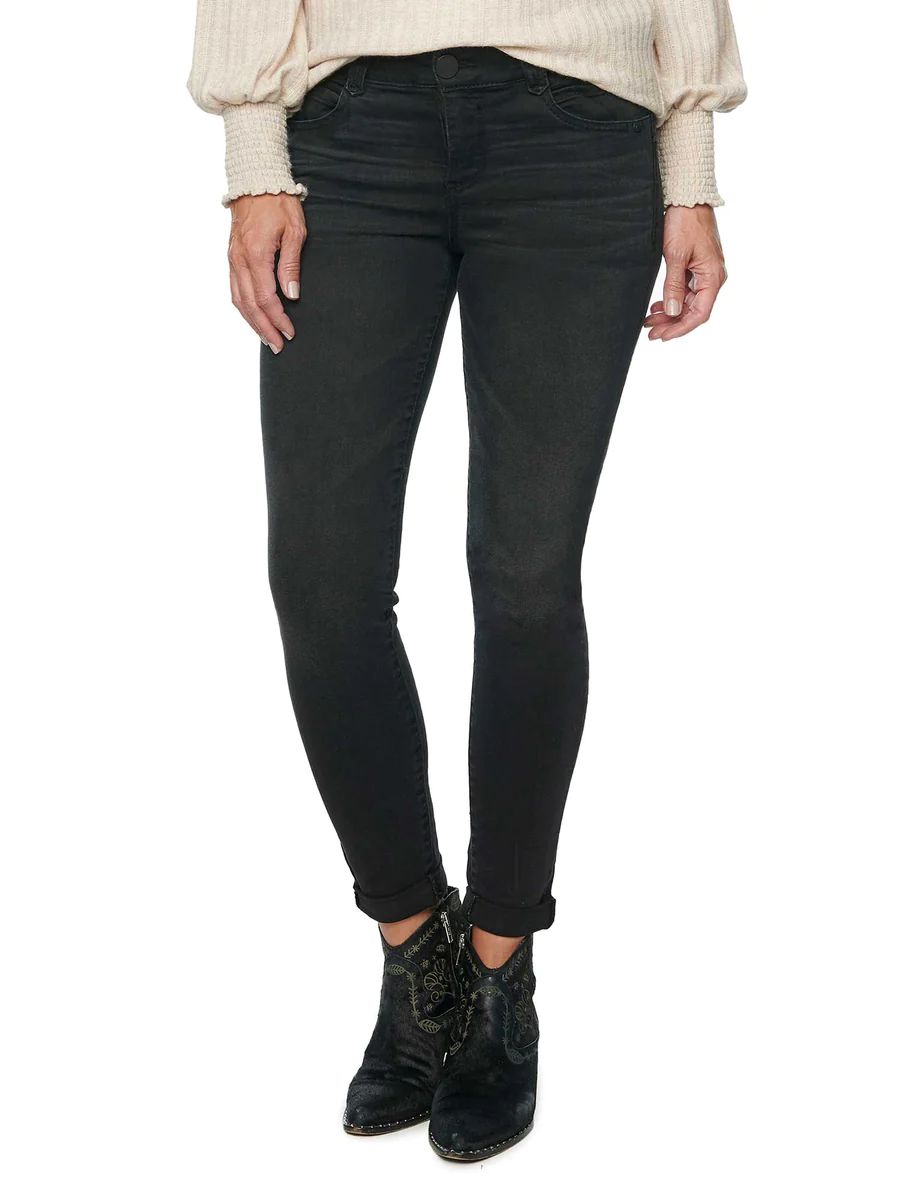 "Ab"solution® Black Denim Petite Ankle Skimmer Jeans | Democracy Clothing