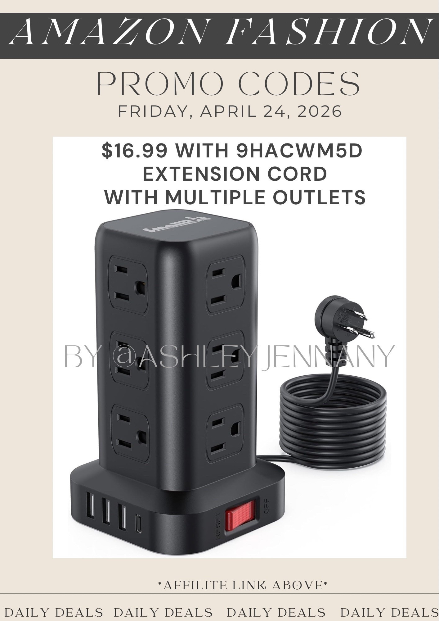 Extension cord 

#LTKSaleAlert #LTKWorkwear #LTKHome