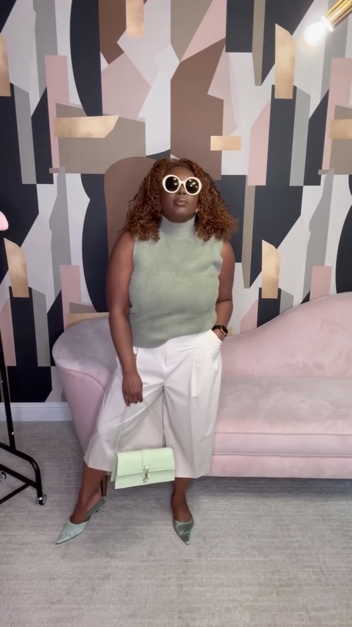 Switching up spring vibes with a pop of green. Clean lines, cool tones and a whole lot of style 💚✨

Shirt: @Marshalls 
Pants & Mules: @Zara
Purse: @hm
Glasses: @gucci

#fashion #style #spring #springstyle #green #fashionforward #popofcolor #blackgirlmagic

#LTKMidsize #LTKootd #LTKWorkwear