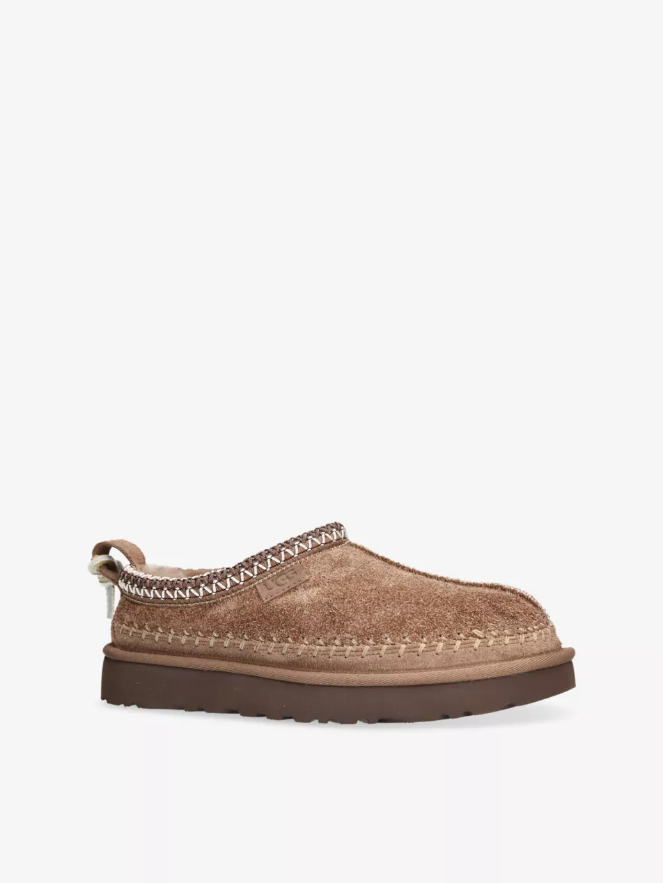 Tasman Biarritz Sheepskin-Lined Suede Slippers | Selfridges