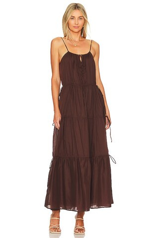 FAITHFULL THE BRAND Henri Maxi Dress in Truffle from Revolve.com | Revolve Clothing (Global)
