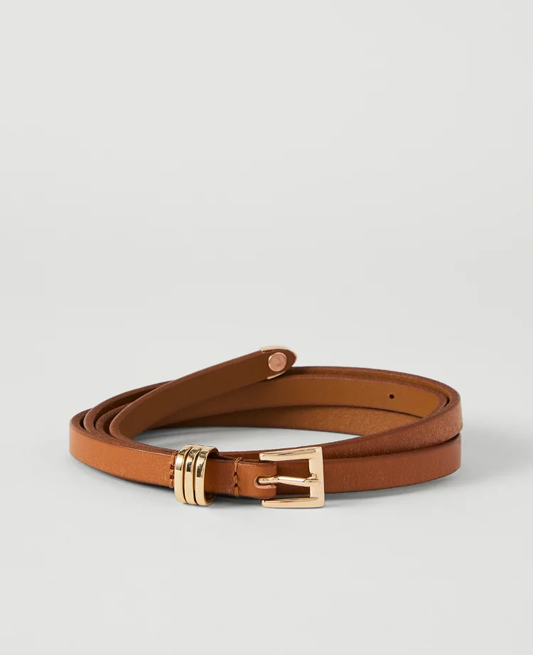 Skinny Leather Belt | Ann Taylor