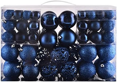 Christmas Balls Tree Ornaments Set, Shatterproof Xmas Decorations Set with Reusable Hand-held Gif... | Amazon (US)