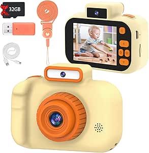 Upgrade Kids Camera, Birthday Gifts for Boys and Girls 3 4 5 6 7 8 9 Year Old, Full HD Video Digi... | Amazon (US)