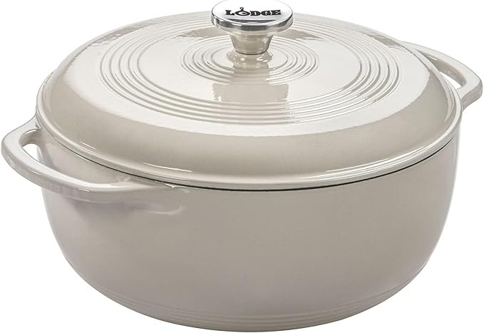 Lodge Essential Enamel Cast Iron Dutch Oven - Perfect for Bread Baking, Braising, Marinating & Sl... | Amazon (US)