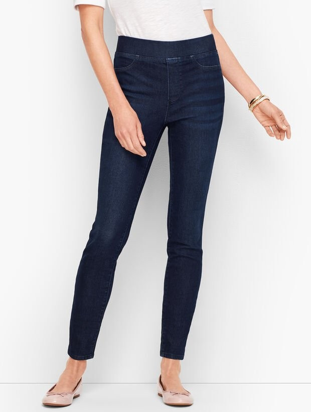 Sculpt Pull-On Jeggings - Empire Wash | Talbots
