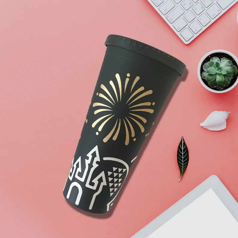 Mickey Mouse Icons Iced Coffee Cup, Disney Inspired Coffee Cup, Disney Iced Coffee Tumbler, Micke... | Etsy (US)