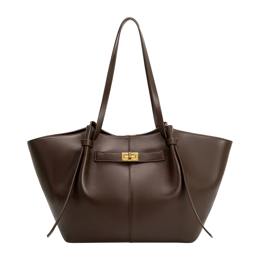 Imelda Espresso Recycled Vegan Leather Tote Bag | Melie Bianco