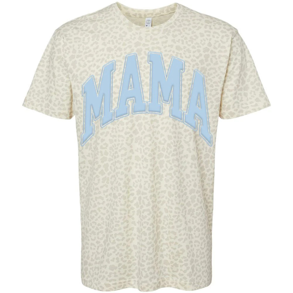 PUFF 'Mama' Leopard Pattern T-Shirt | United Monograms