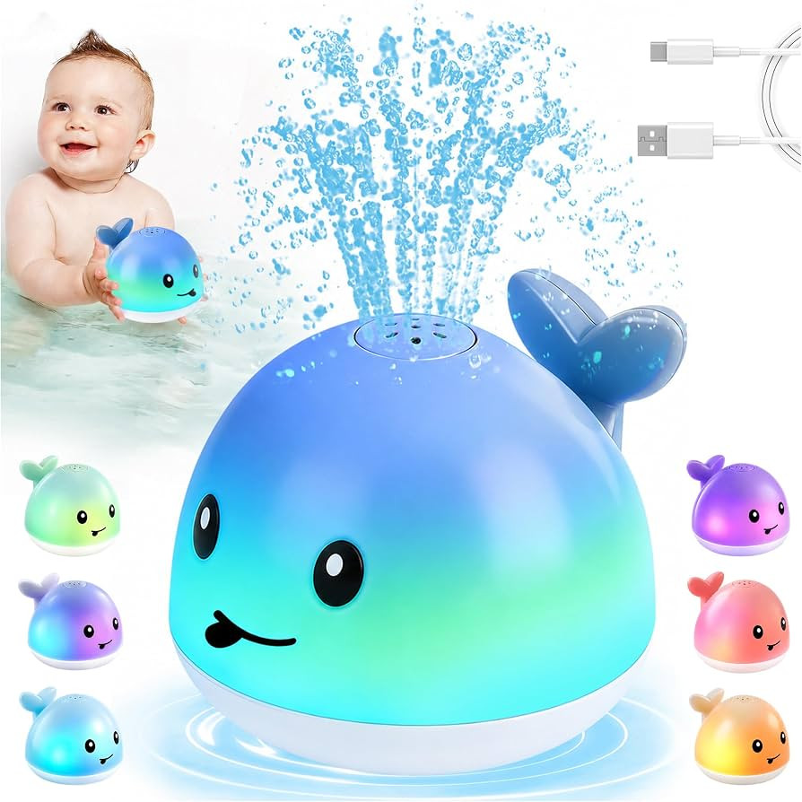 Gigilli Baby Bath Toys, Light Up Pool Water Bathtub Toy for Toddlers Babies | Amazon (US)