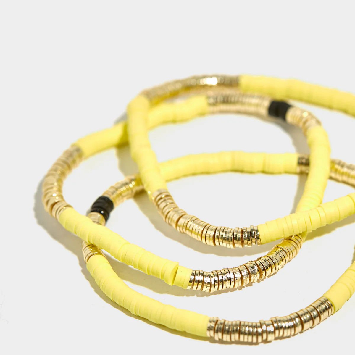 Citrus Yellow Vinyl Bracelet 4mm | Allie + Bess