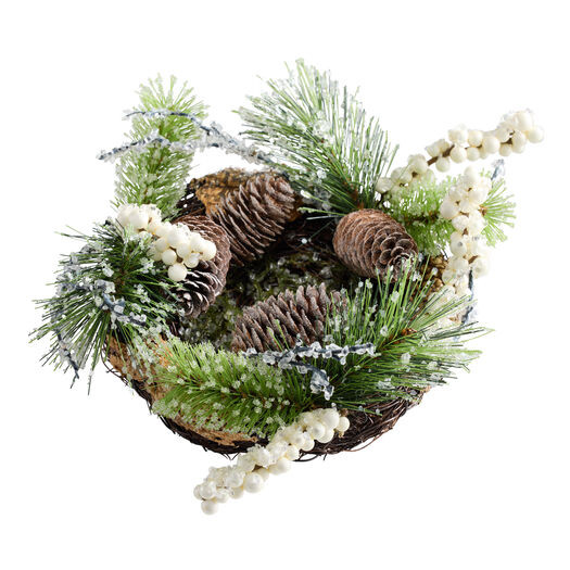 Pinecone and Faux Pine Icy Nest Decor by World Market | World Market