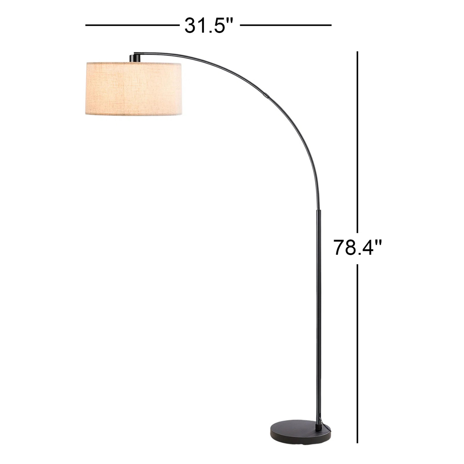 Pantin 78.4" Arched Floor Lamp | Wayfair North America