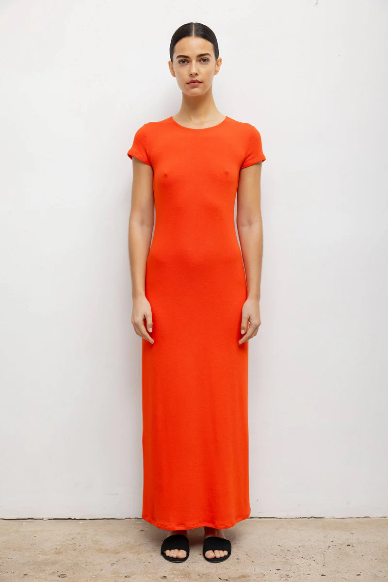 Lauren Short Sleeve Maxi Dress | LESET