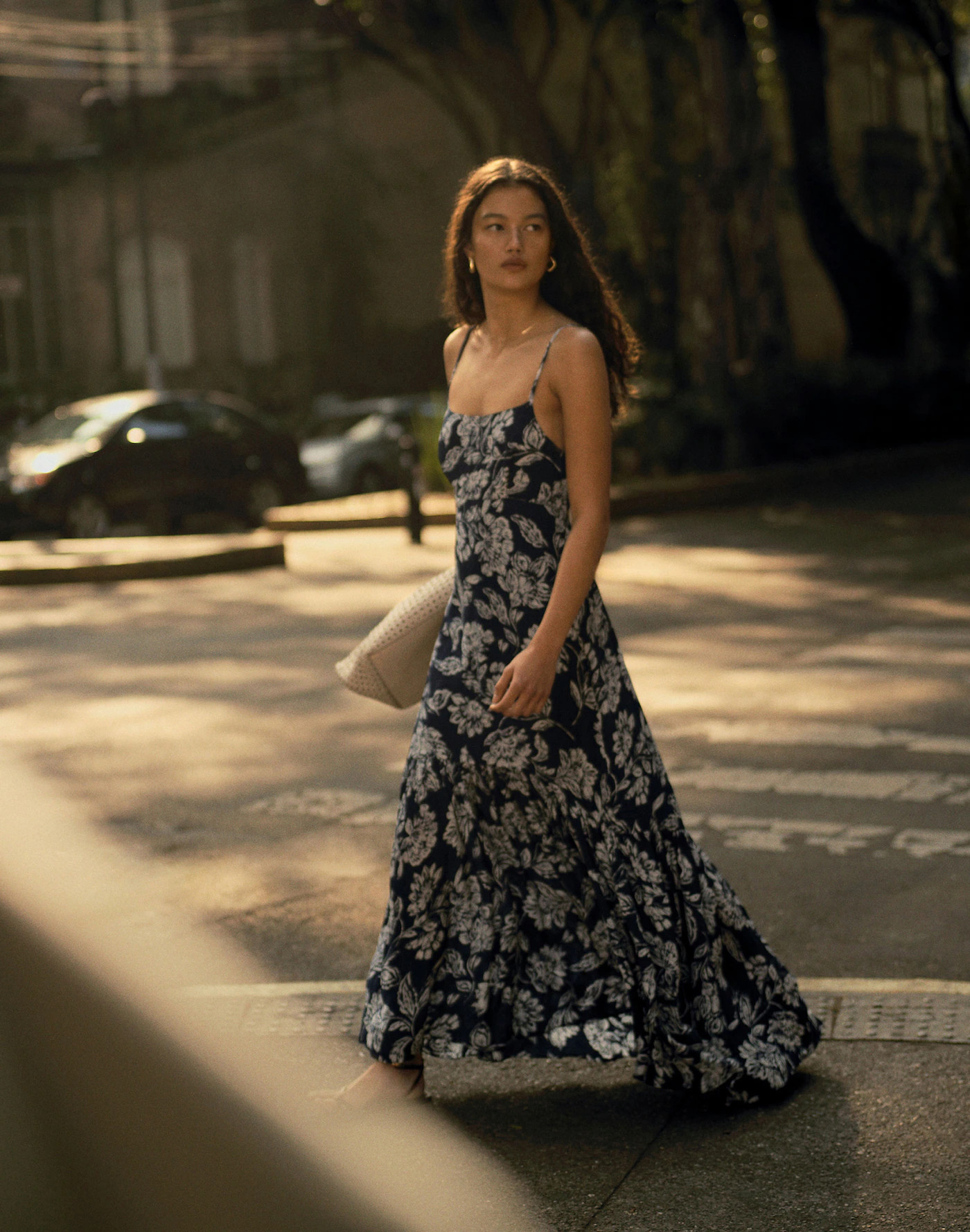 Textured Maxi Slip Dress in Floral | Madewell | Madewell