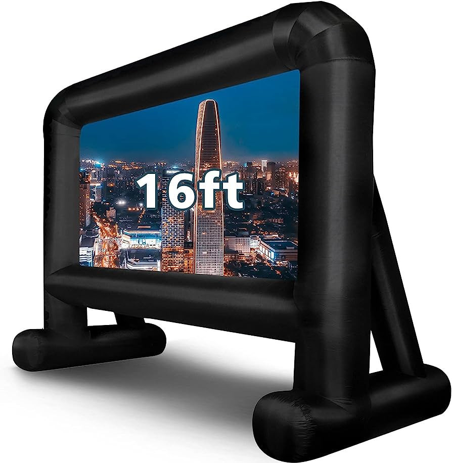 Inflatable Movie Screen Outdoor, OUTTOY Inflatable Projection Screen with Quiet Fan and Storage B... | Amazon (US)