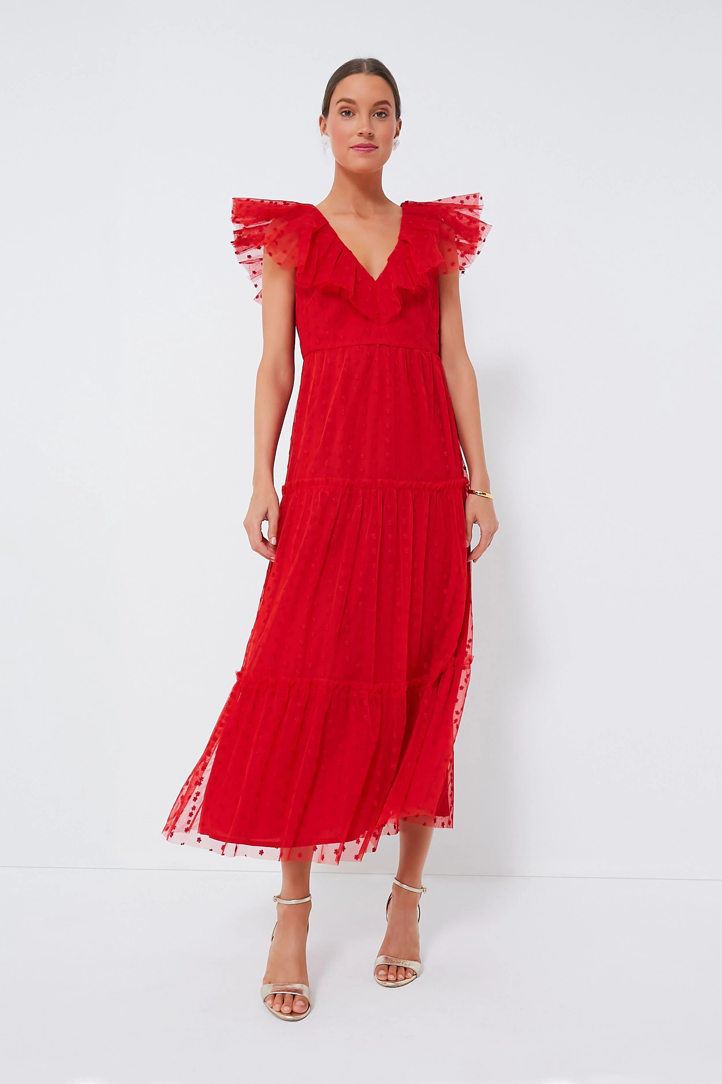 Red Giselle Tulle Gown | Tuckernuck (US)